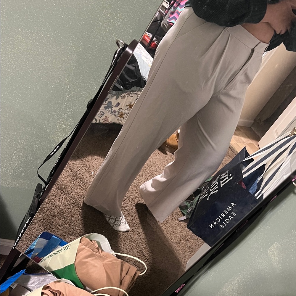 Curve Love A&F Sloane Tailored Wide Leg Pant - Picture 4 of 4